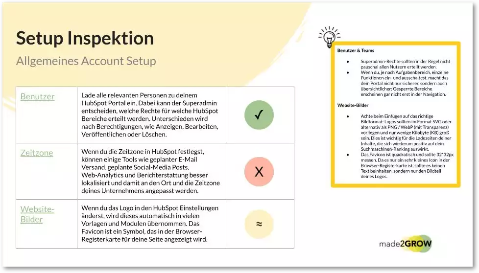 HubSpot Checkup Mockup